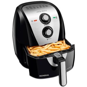 Fritadeira Elétrica Sem óleo Mondial Grand Family AFN-50 Capacidade 5L Inox