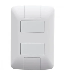 Interruptor Tramontina Aria Duplo Simples 6A/250V Branco