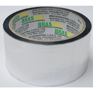 Fita Adesiva Metalizada Para Manta Térmica Brasfoil 48mmx50m