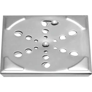 Grelha Quadrada Clara Inox 10x10cm Sem Caixilho